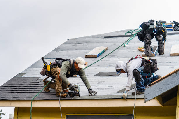 Professional Gutter Installation technician working in Owasso, OK